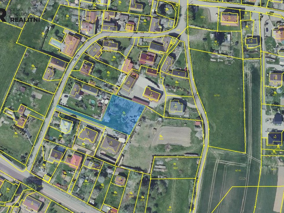 Prodej stavební parcely 1377 m², Chotýšany