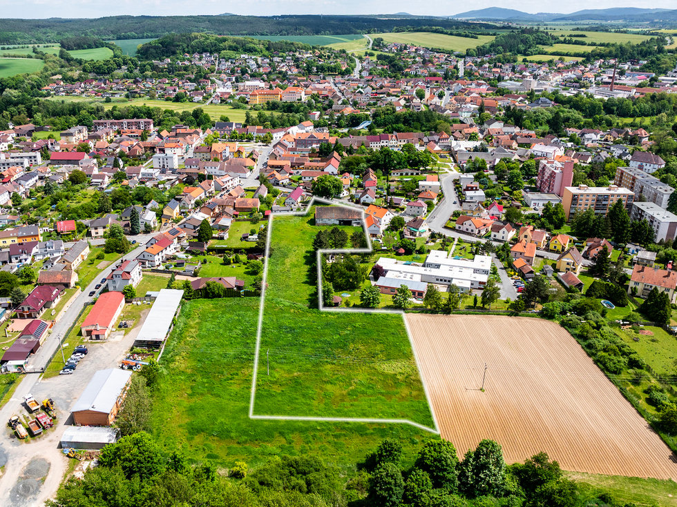 Prodej stavební parcely 10396 m², Staňkov