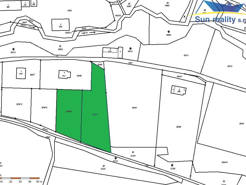 Prodej stavební parcely 2066 m², Prlov