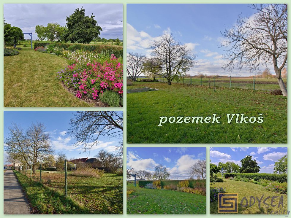 Prodej stavební parcely 956 m², Vlkoš