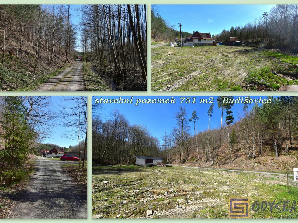 Prodej stavební parcely 751 m², Budišovice