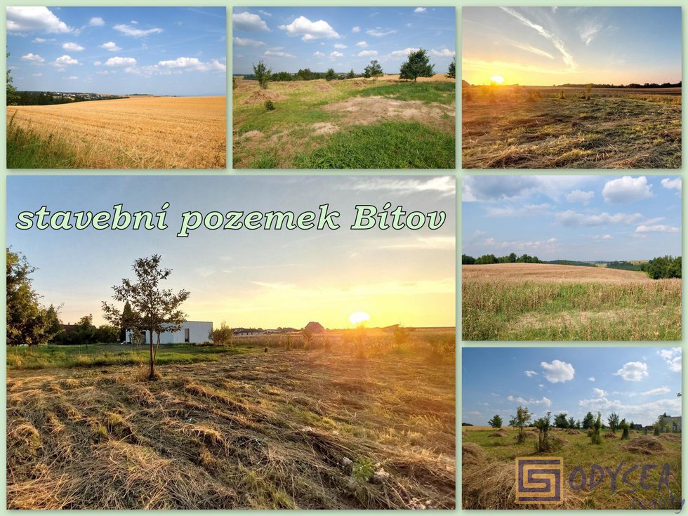 Prodej stavební parcely 1255 m², Bítov