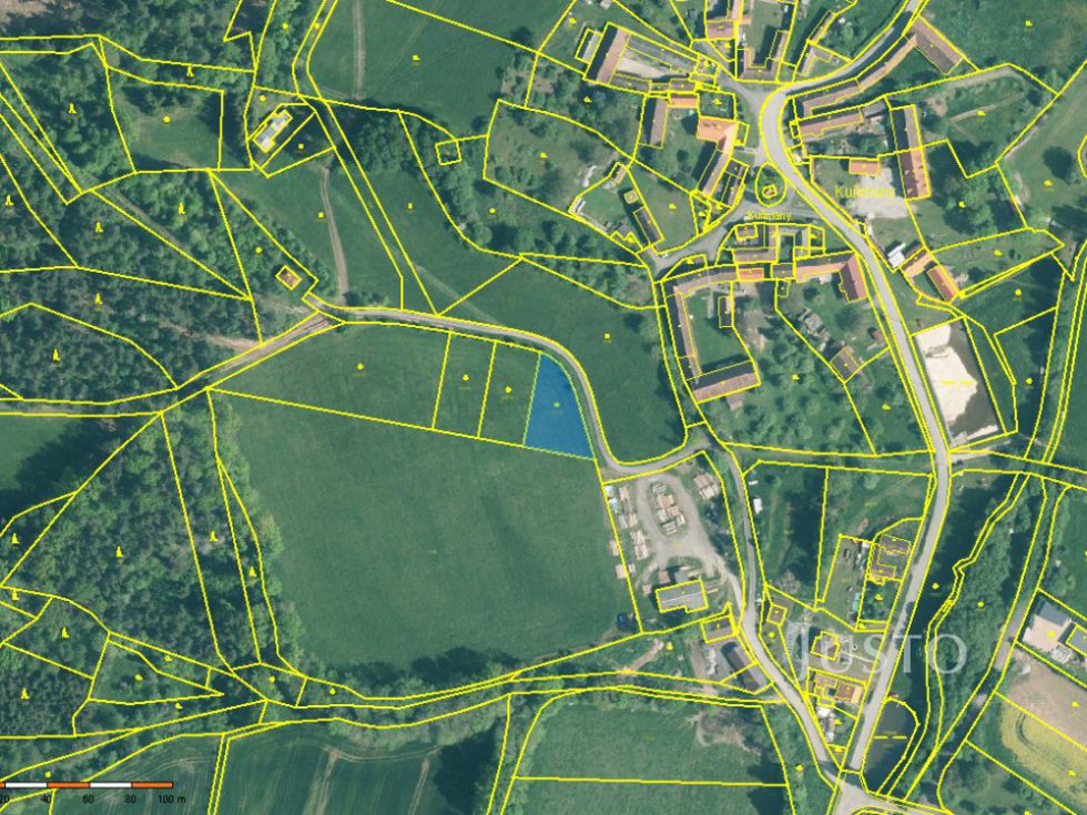 Prodej stavební parcely 1019 m², Kuřimany