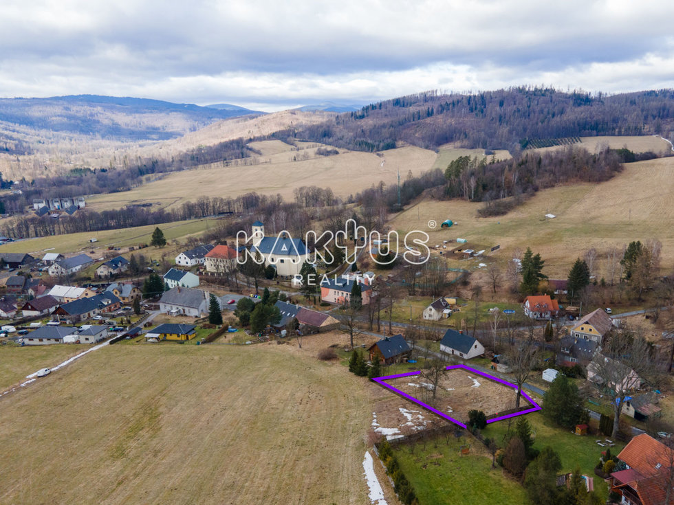 Prodej stavební parcely 1190 m², Široká Niva