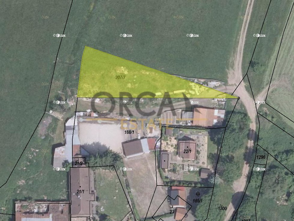 Prodej zemědělské půdy 955 m², Verneřice