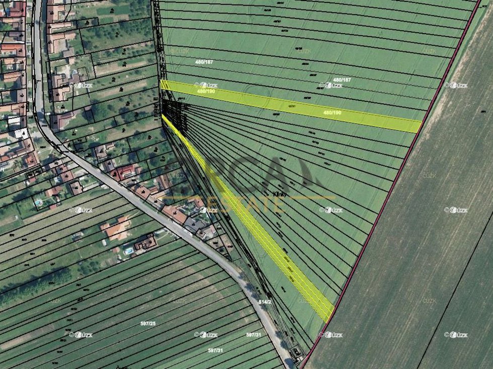 Prodej zemědělské půdy 5395 m², Moravany