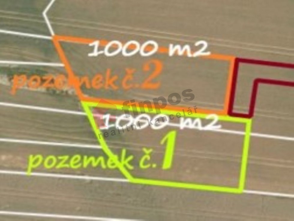 Prodej zemědělské půdy 1000 m², Vlašim