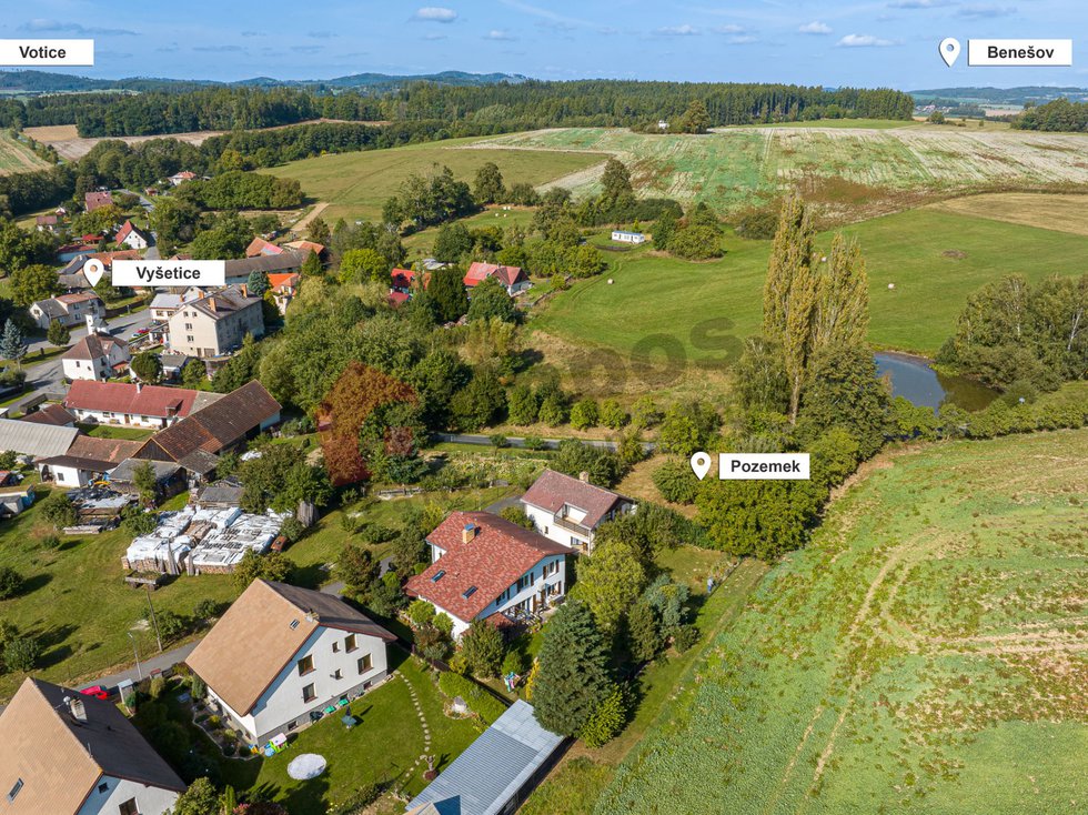 Prodej stavební parcely 907 m², Šebířov