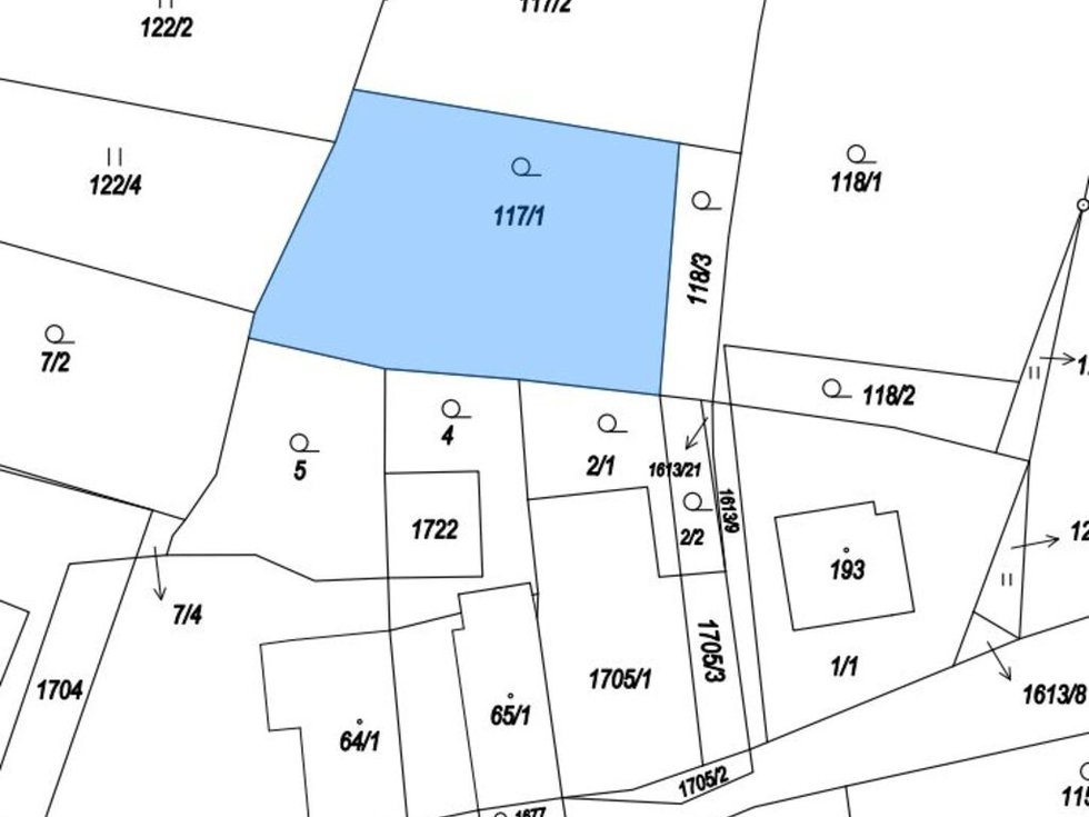 Prodej stavební parcely 726 m², Tisová