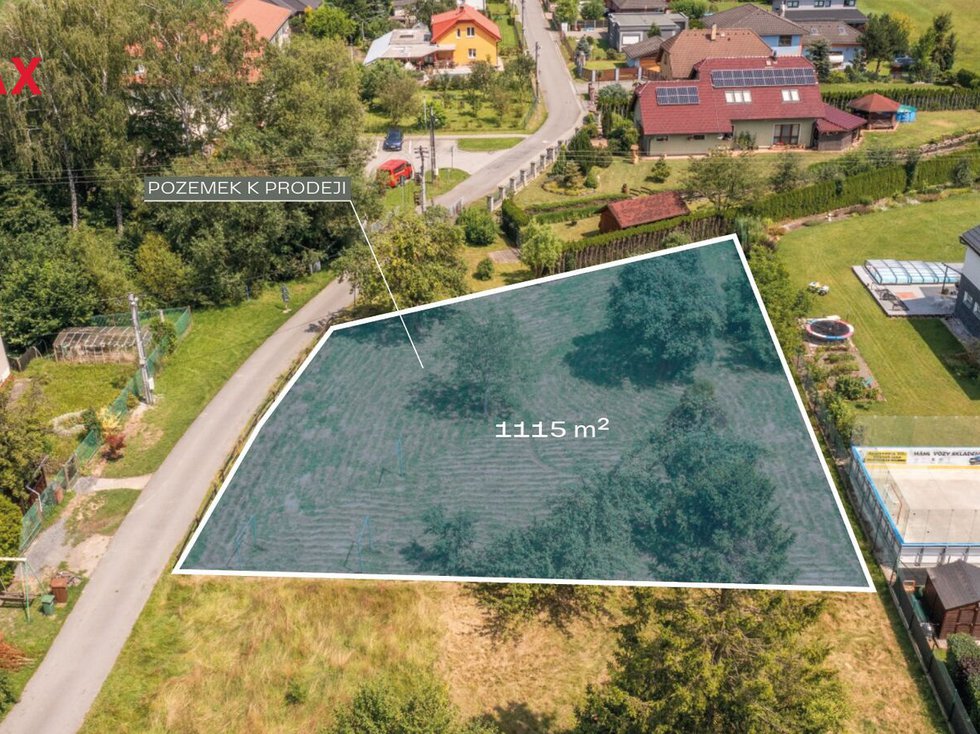 Prodej stavební parcely 1115 m², Ostrava