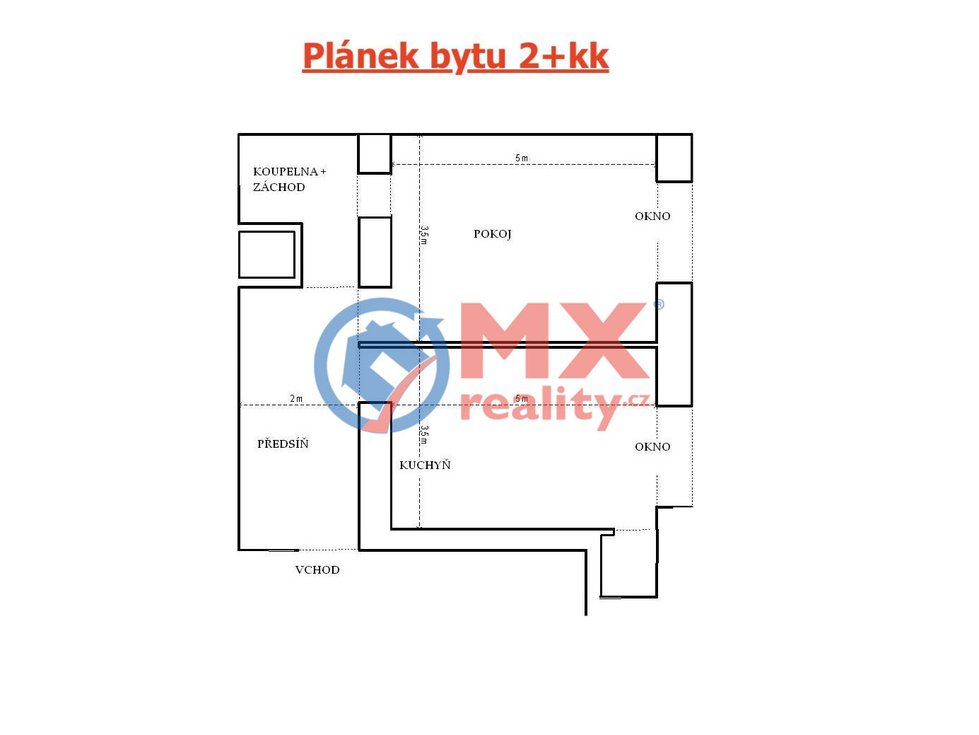 Pronájem bytu 2+kk 53 m², Praha