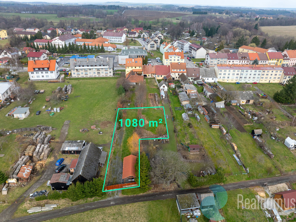 Prodej stavební parcely 1080 m², Horní Stropnice