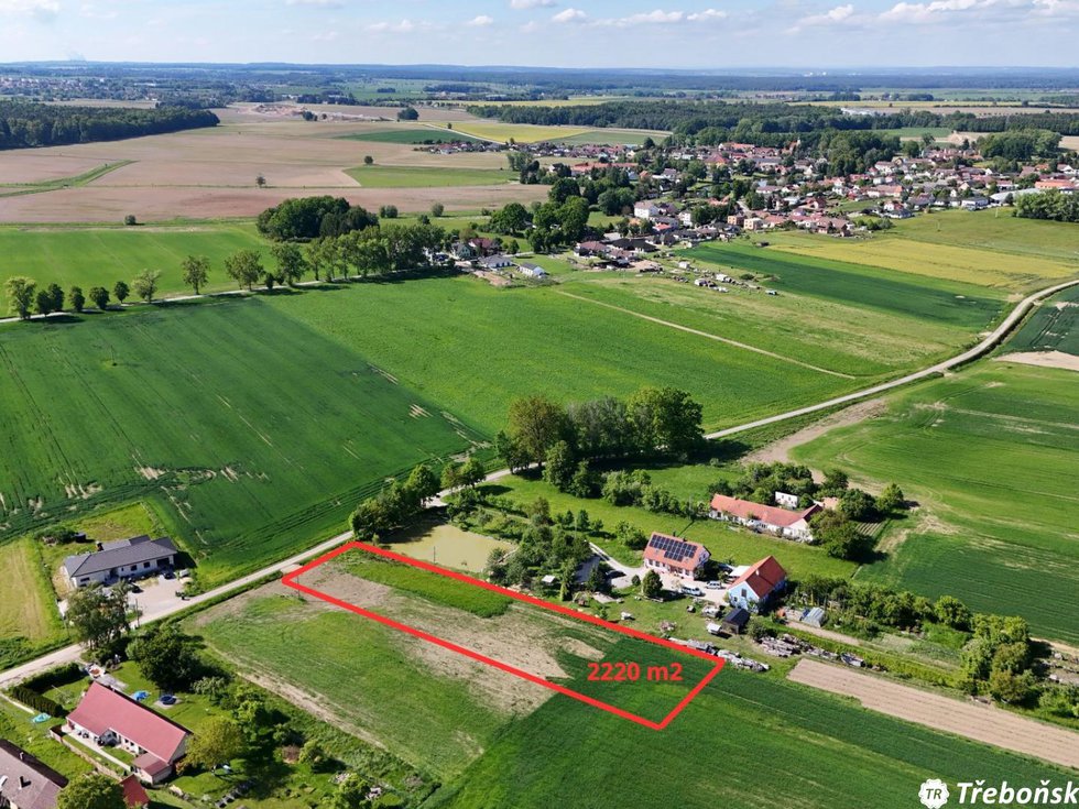 Prodej stavební parcely 2220 m², Štěpánovice