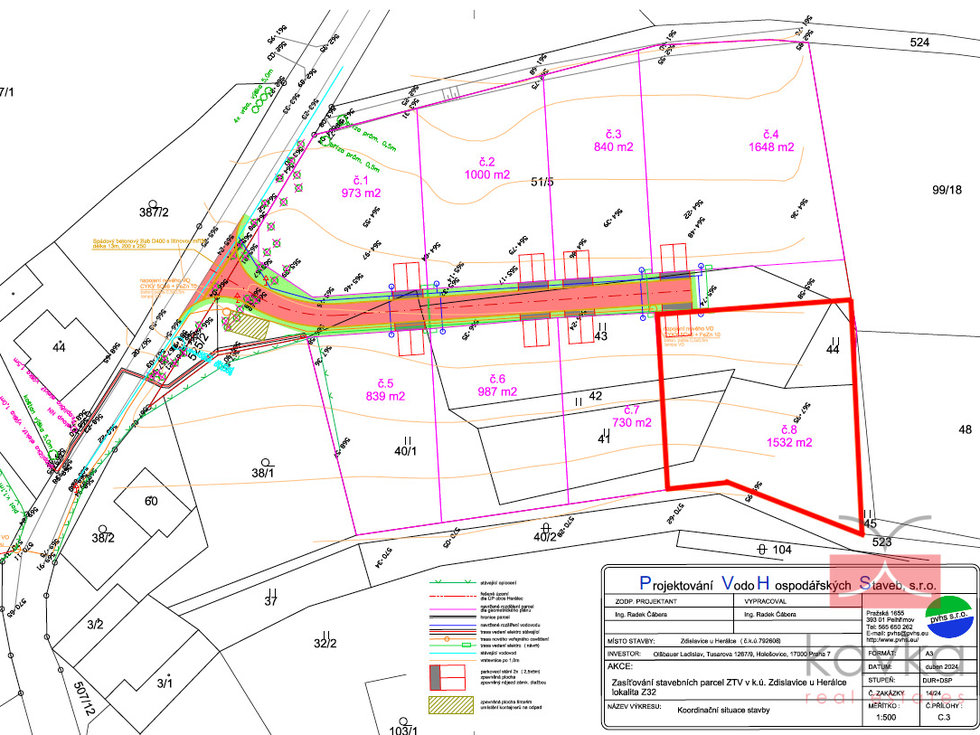 Prodej stavební parcely 1532 m², Herálec