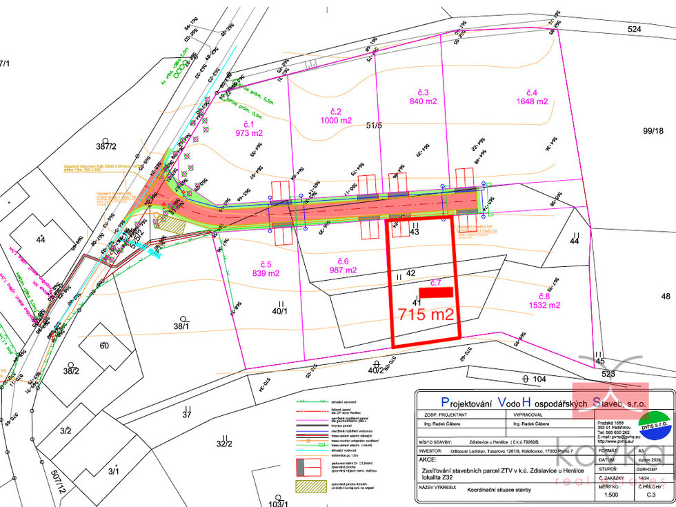 Prodej stavební parcely 715 m², Herálec