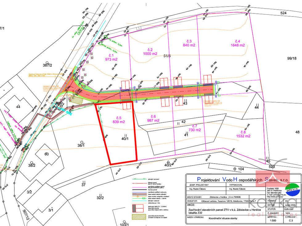 Prodej stavební parcely 839 m², Herálec