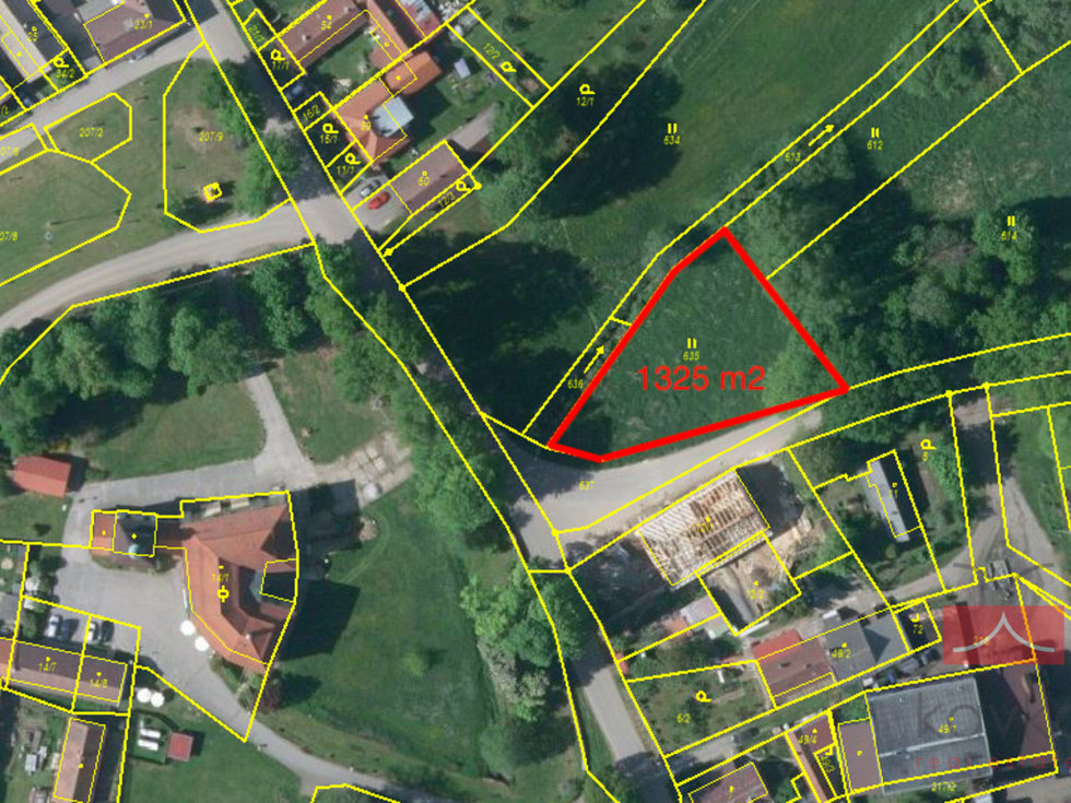 Prodej stavební parcely 1325 m², Nová Cerekev