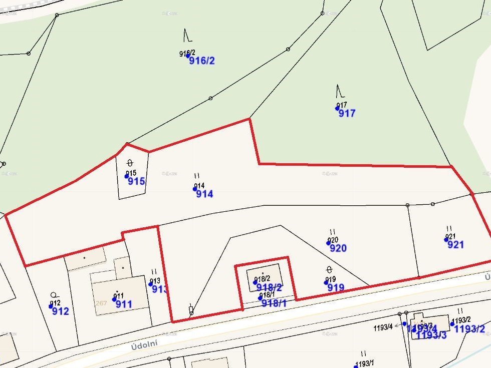 Prodej stavební parcely 4784 m², Smržovka