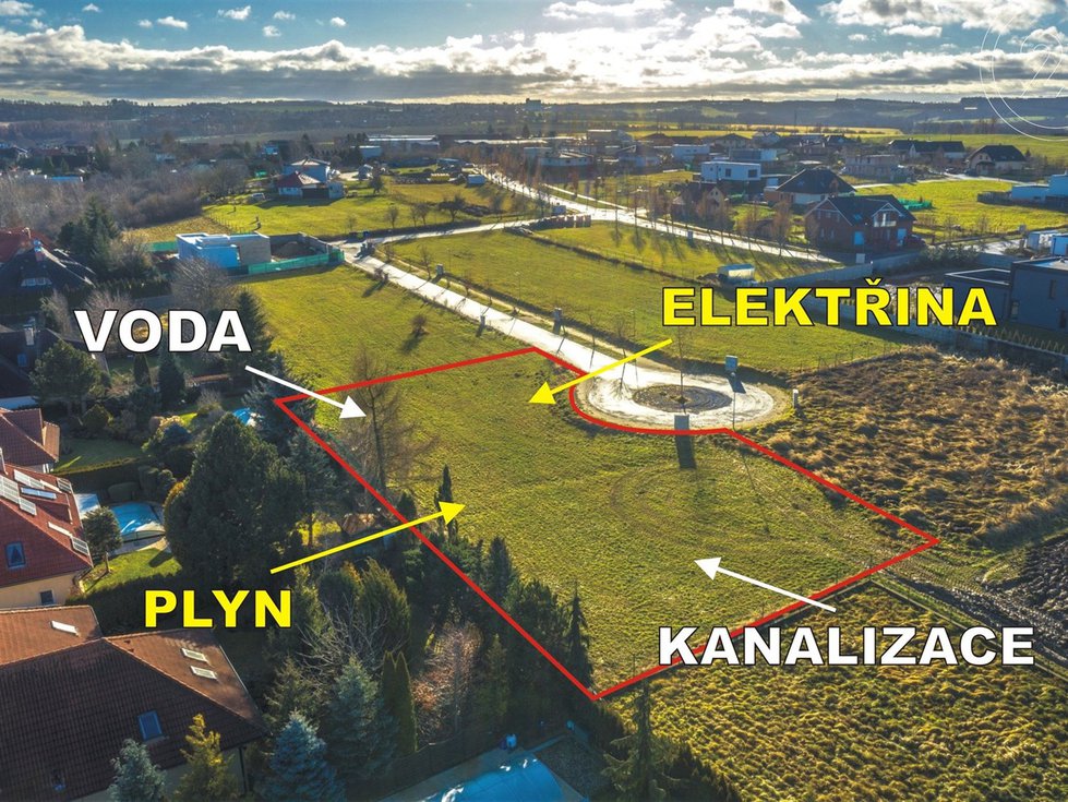 Prodej stavební parcely 1801 m², Říčany