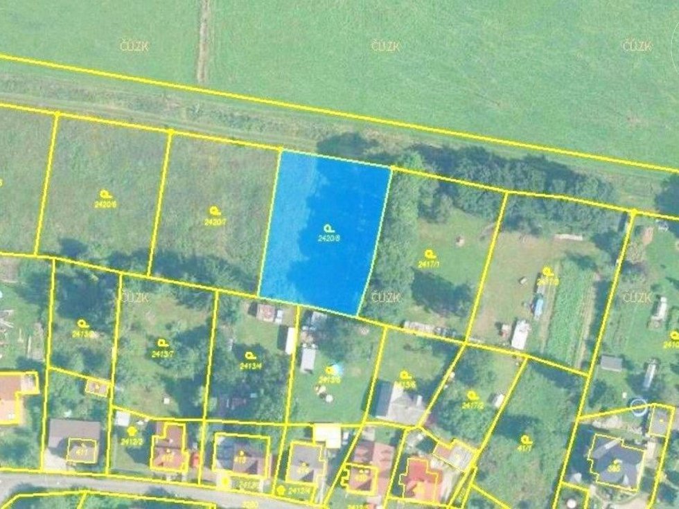 Prodej zahrady 1191 m², Jindřichovice