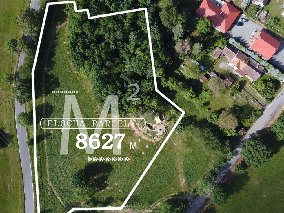Prodej stavební parcely 8627 m², Vysoký Chlumec