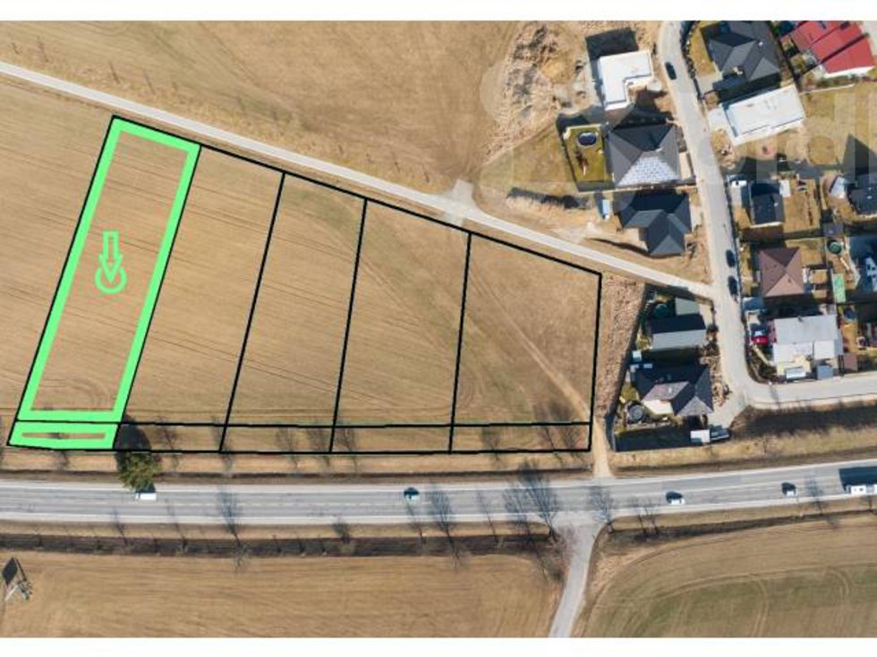 Prodej stavební parcely 2441 m², Jihlava