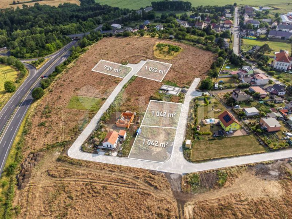 Prodej stavební parcely 1032 m², Kladruby