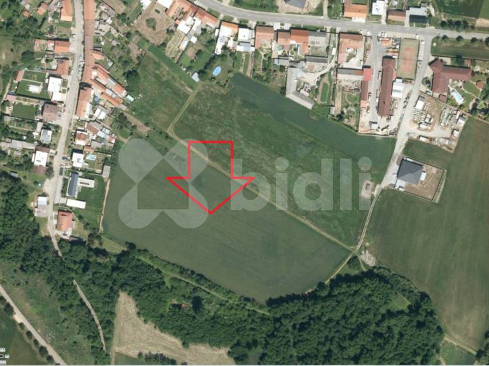 Prodej stavební parcely 3889 m², Vémyslice