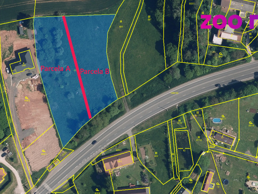 Prodej stavební parcely 5694 m², Nová Paka