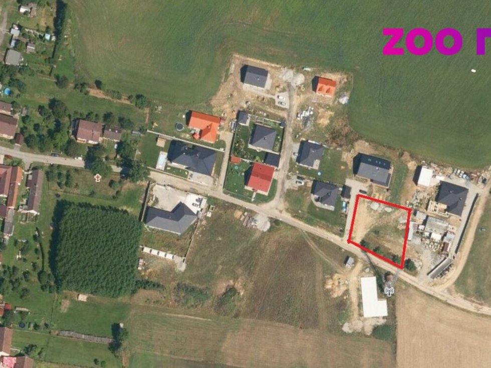 Prodej stavební parcely 1092 m², Chotýčany