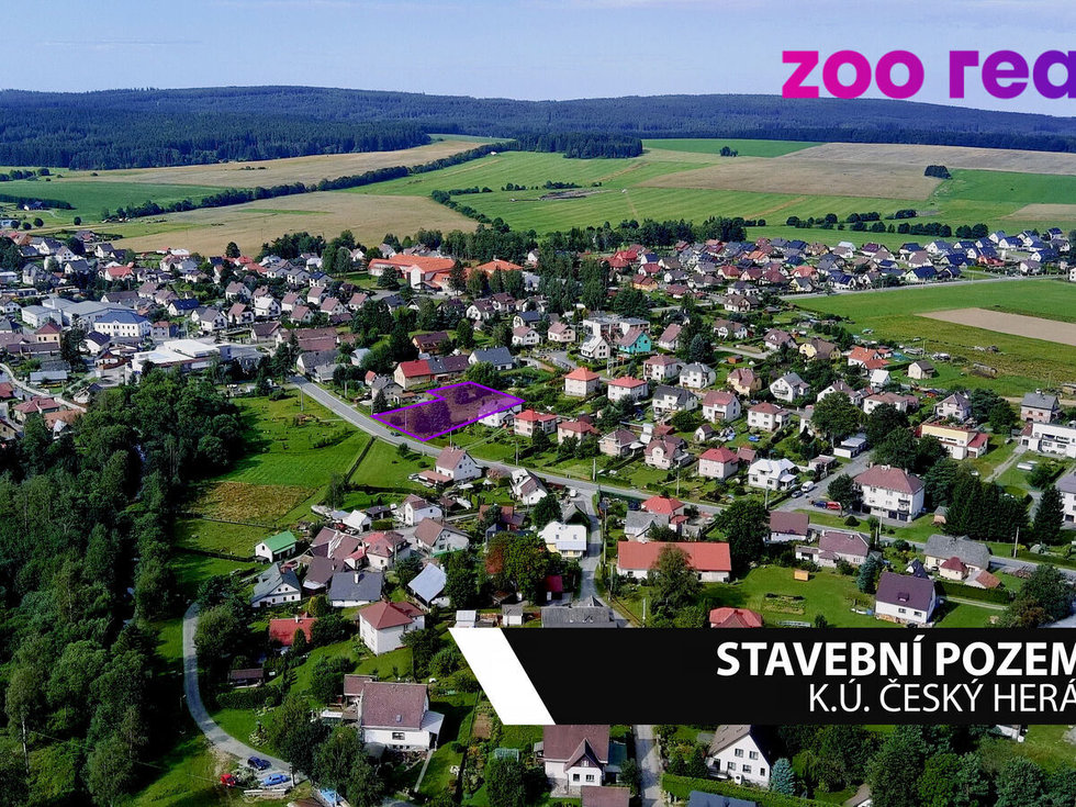 Prodej stavební parcely 2518 m², Herálec