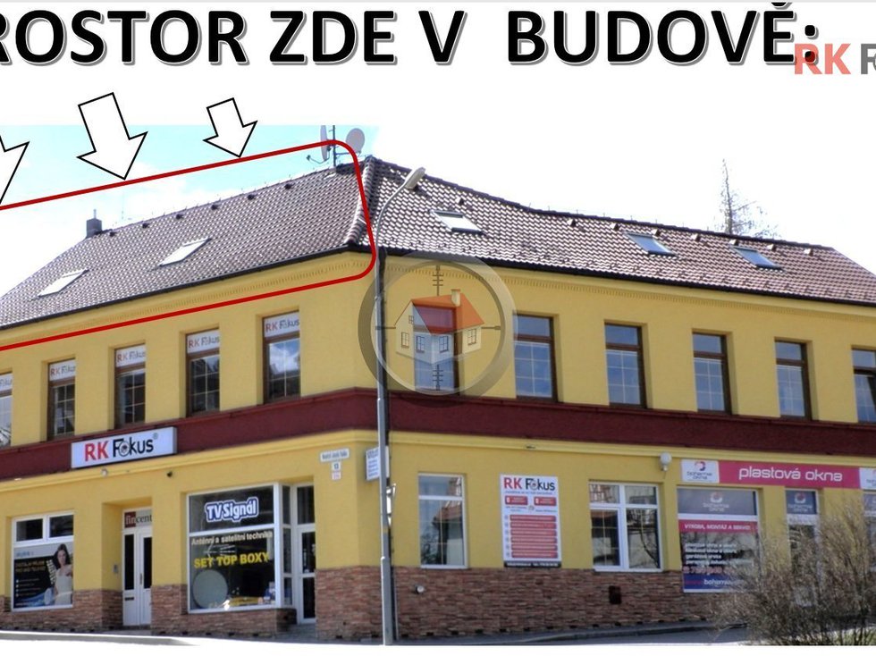 Pronájem kanceláře 70 m², Třebíč