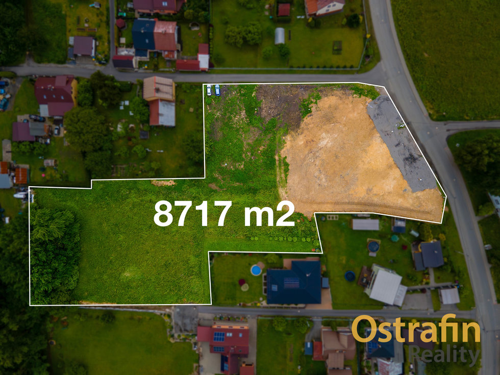 Prodej stavební parcely 8717 m², Petřvald
