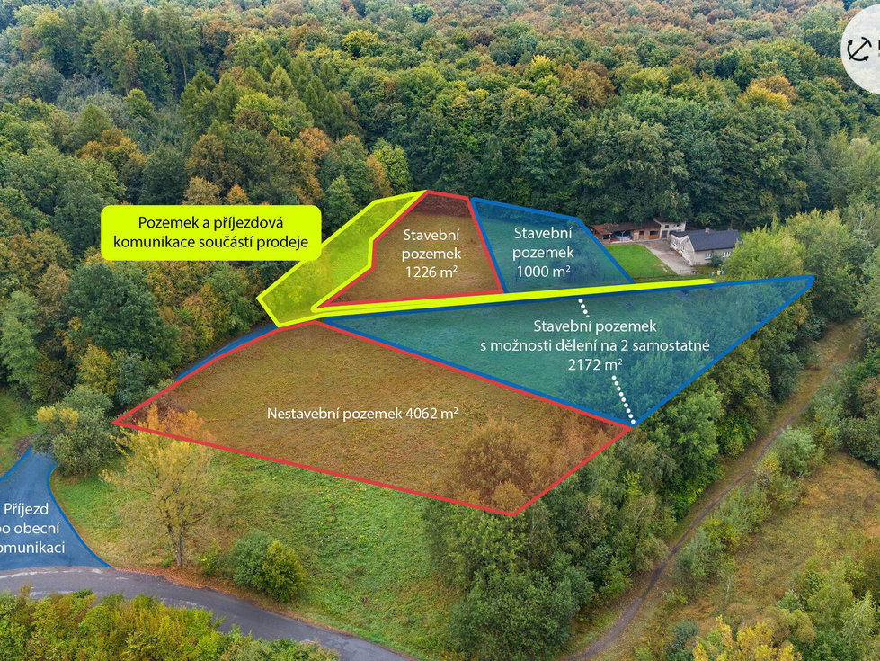 Prodej stavební parcely 5288 m², Petřvald