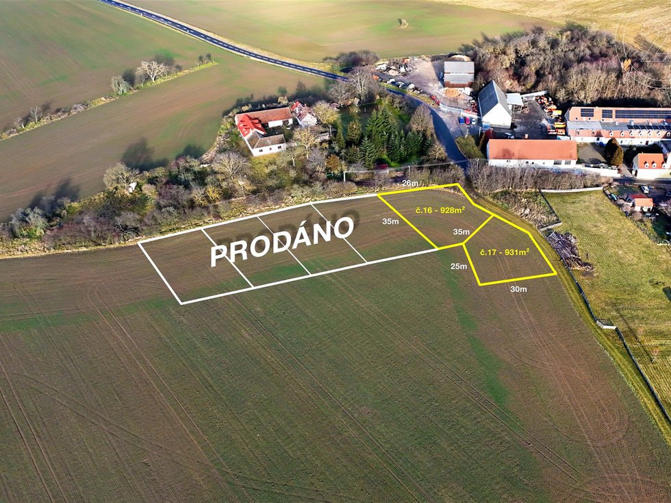 Prodej stavební parcely 931 m², Vranovská Ves