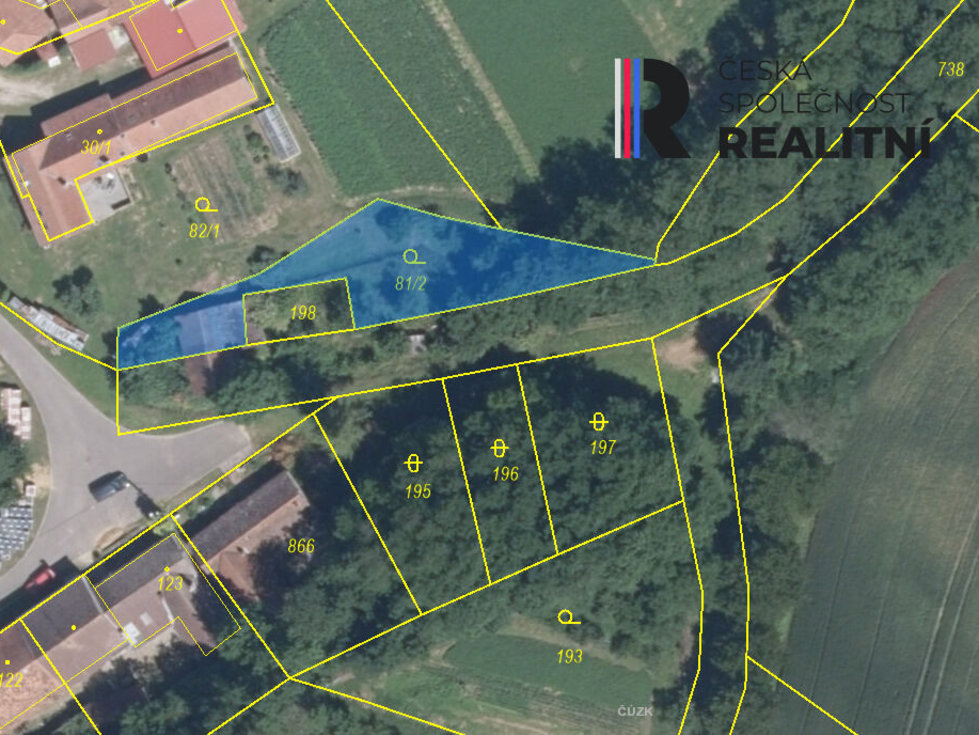 Prodej stavební parcely 453 m², Rešice