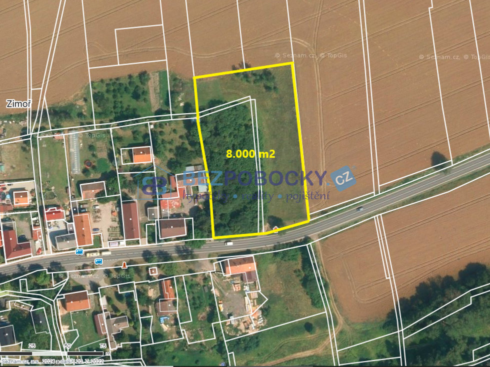 Prodej stavební parcely 8000 m², Liběšice