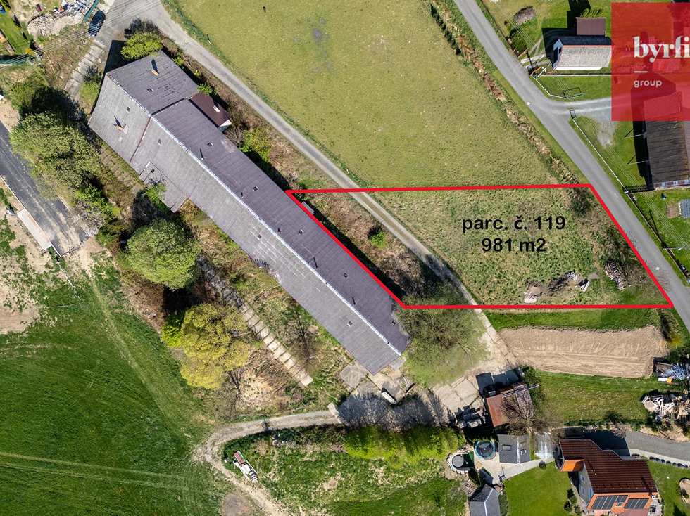 Prodej stavební parcely 981 m², Hradec nad Moravicí