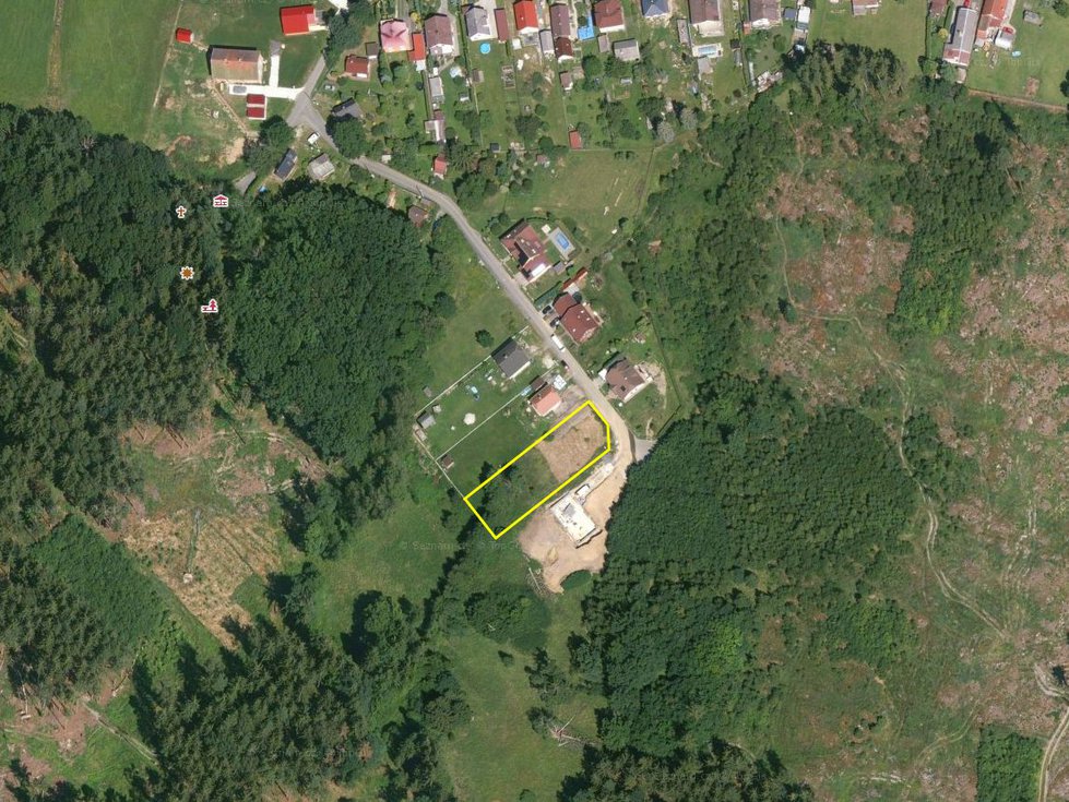 Prodej stavební parcely 1277 m², Ždírec
