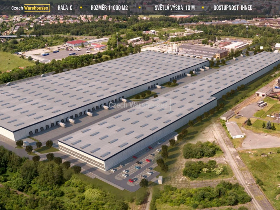 Pronájem skladu 11000 m², Cheb
