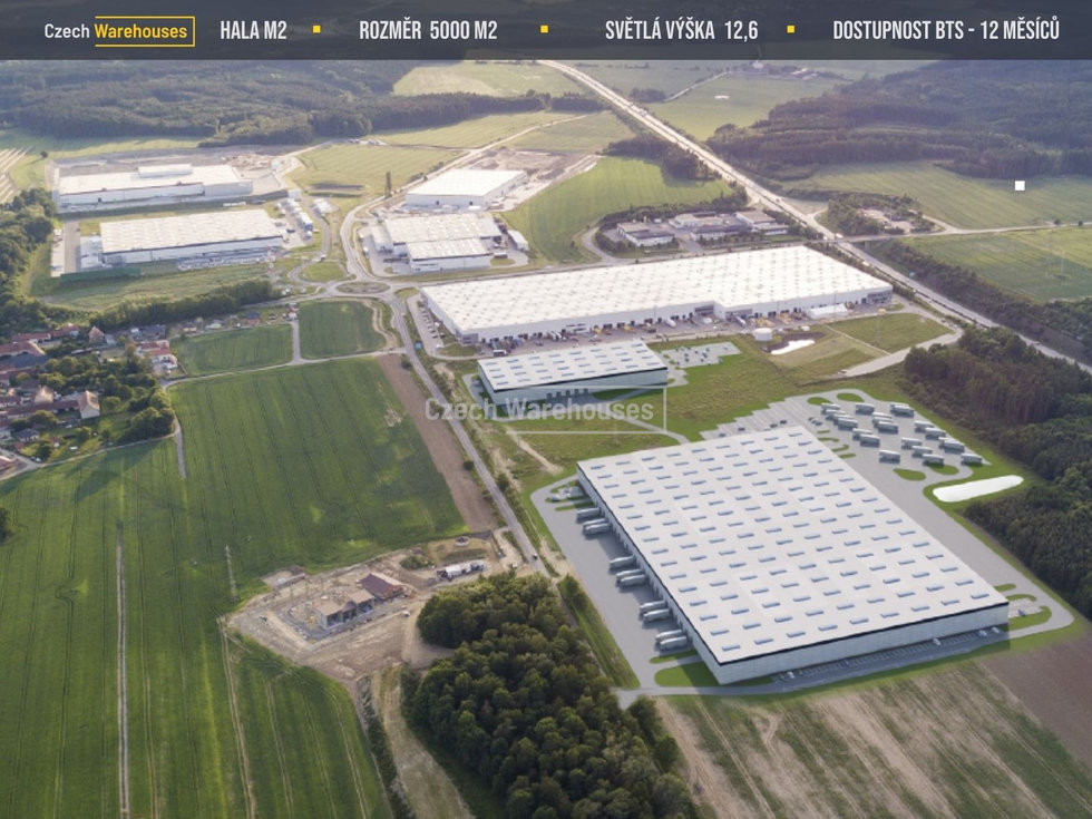 Pronájem skladu 5000 m², Stříbro
