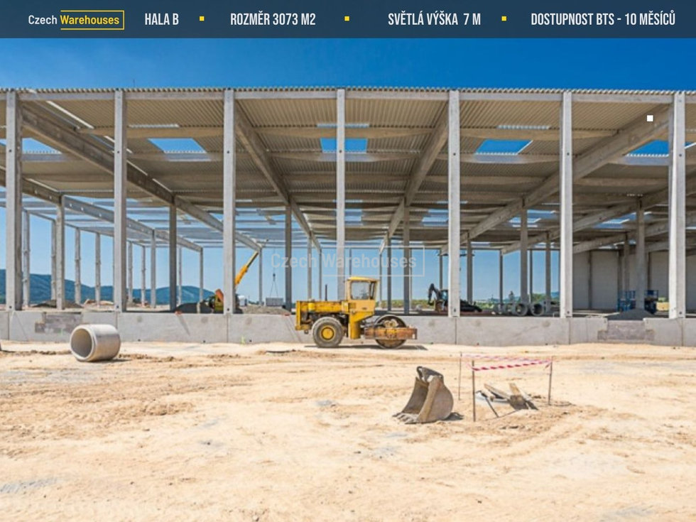 Pronájem skladu 3083 m², Holubice