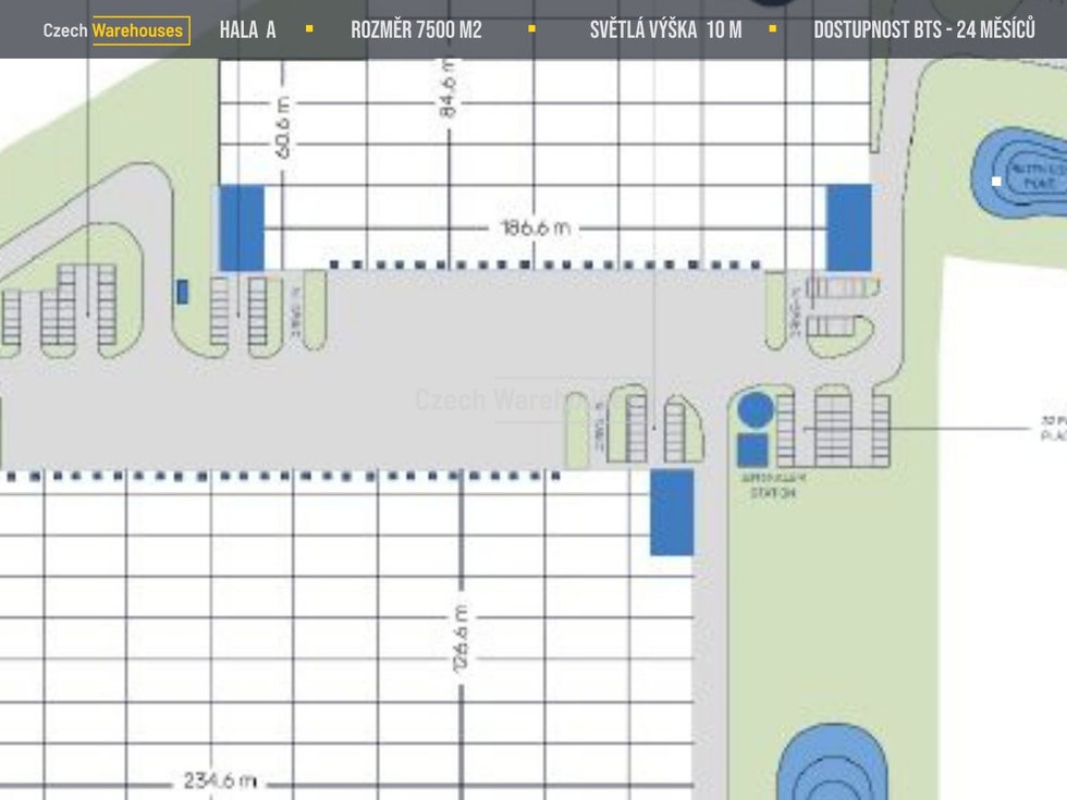 Pronájem skladu 7510 m², Velká Bíteš