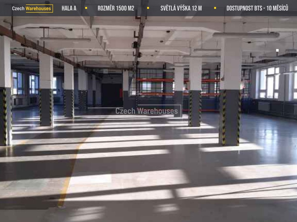 Pronájem skladu 1510 m², Červený Kostelec