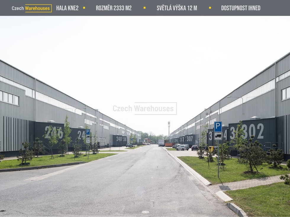 Pronájem skladu 2343 m², Kněževes