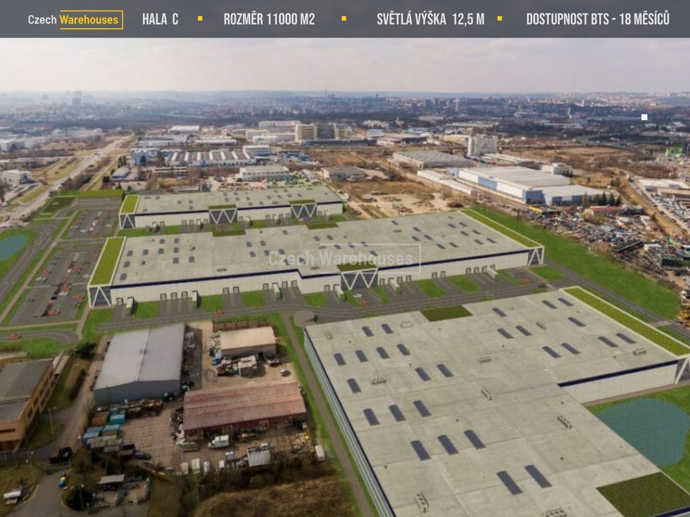Pronájem skladu 11000 m², Praha