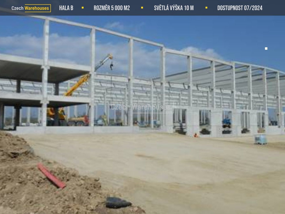 Pronájem skladu 5010 m², Cheb