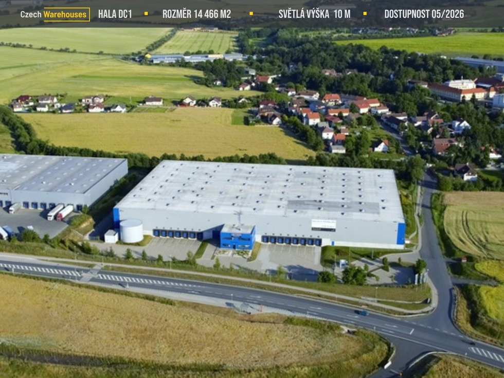 Pronájem skladu 14446 m², Dobřejovice