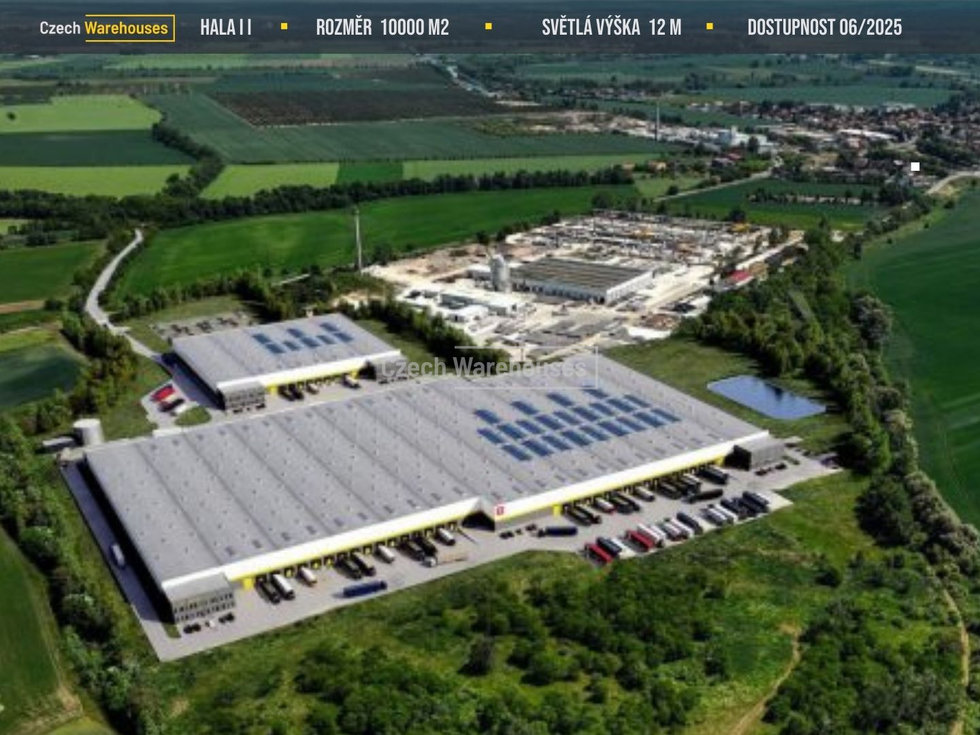 Pronájem skladu 10000 m², Lužec nad Vltavou