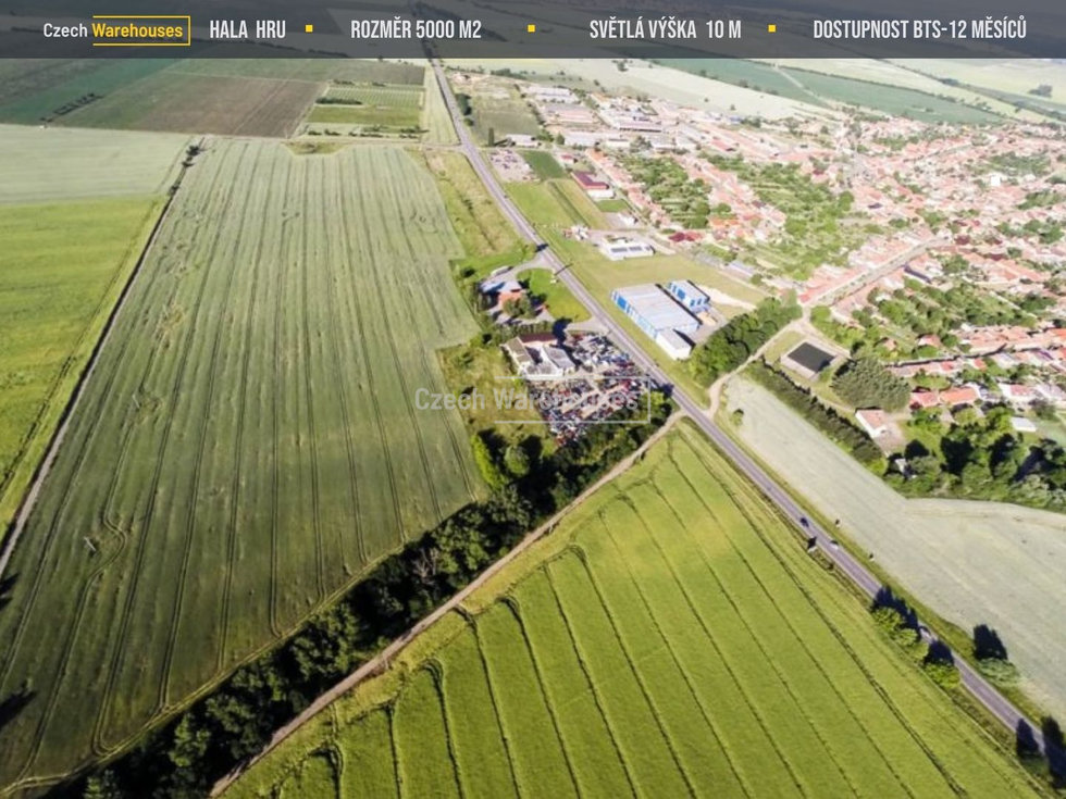 Pronájem skladu 5000 m², Hrušky